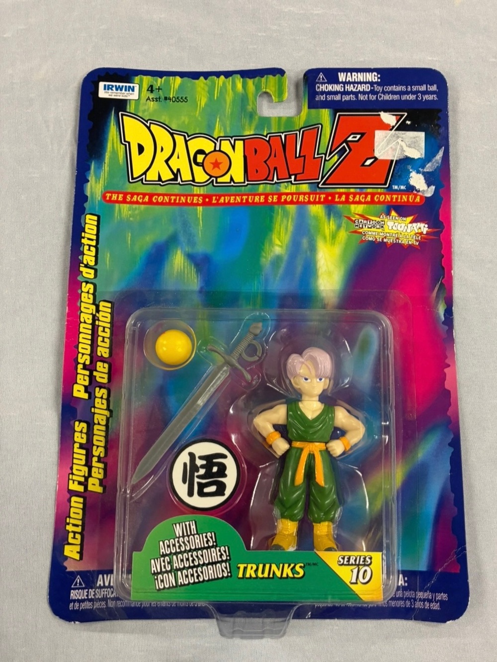 Dragon Ball Z The Saga Continues TRUNKS Series 6 Action Figure NEW 1999 Irwin